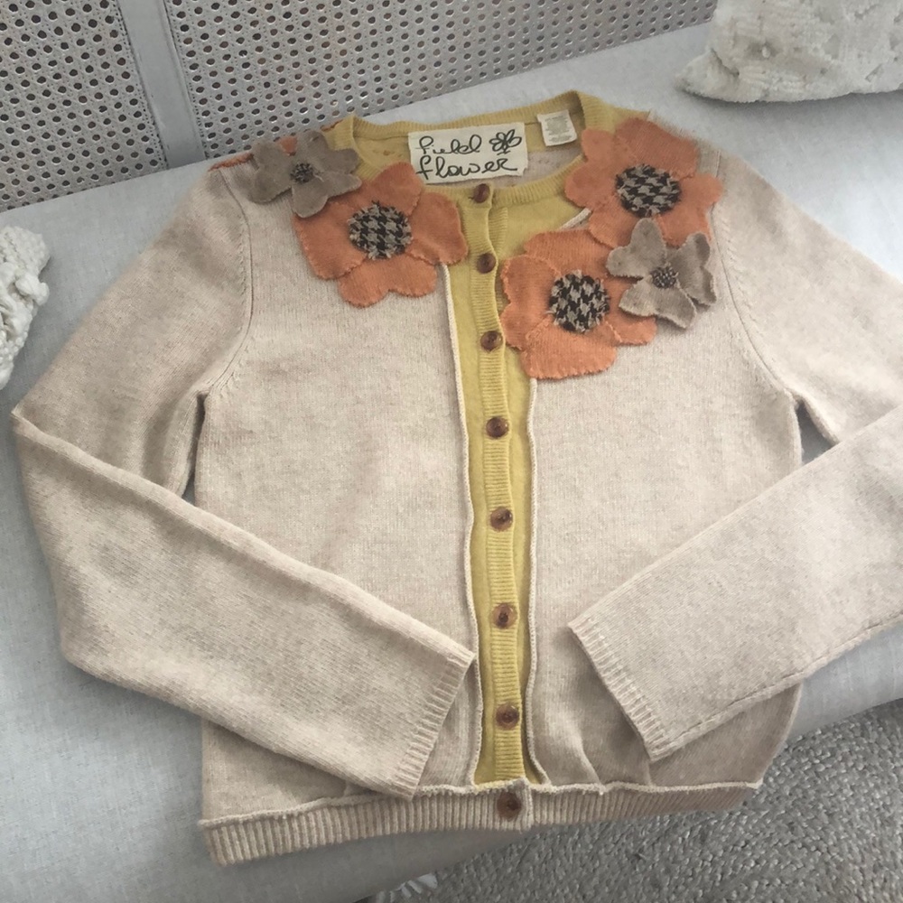 Anthropologie Field Flower Fall Cardigan RARE